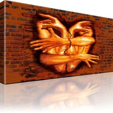 Hände Abstrakt Bild Bilder Leinwand Keilrahmen Wandbild Kunstdruck