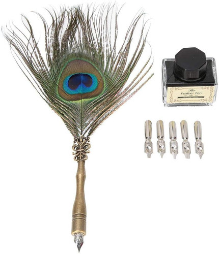 Federkiel pfauenfeder dip - federkiel,,