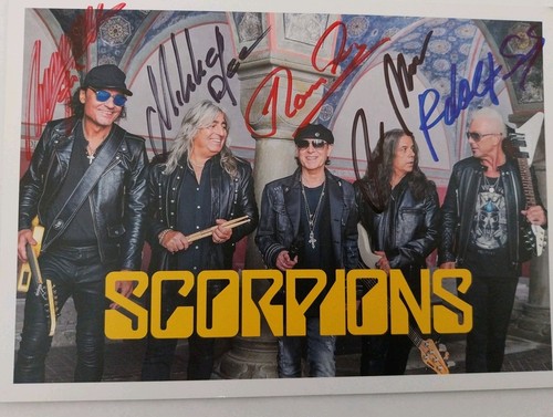 Scorpions autogramm signiert - scorpions,