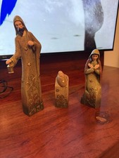 Antike Holz Figuren An Der Arbeit ￼