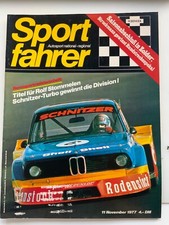 Sportfahrer 11/77 Rundstrecke, Bergrennen, Slalom, Rallye, Cross, nat. Motorsp.