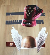 Tekken 7 Promo Paper Head Mask & Punch from Gamescom 2016 