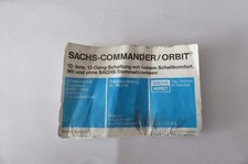 Sachs- Commander / Orbit, orig. Betriebsanleitung 1987