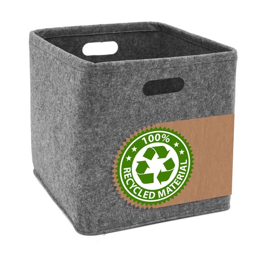 Filz aufbewahrungsbox 33x33x33 - filz,