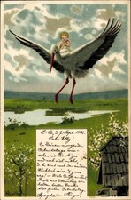 Künstler Ak Mailick, Storch