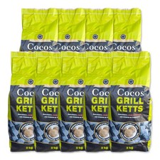 3-27kg Cocos Premium Grillbriketts aus Kokosschalen „MADE IN GERMANY“ Kohle Holz