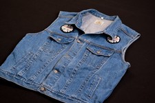 Eintracht Frankfurt x Sv Waldhof Mannheim Kutte Jeans Weste Vest Vintage Ultras 