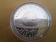 10 Euro 2005 Deutschland Albert Einstein 100 Jahre Relativitätstheorie in Kapsel