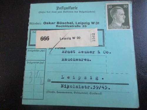 518 paketkarte aus - #518, leipzig