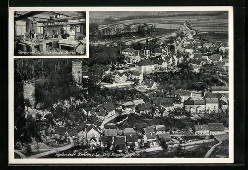Kohren ortsansicht - ak, /sa.,