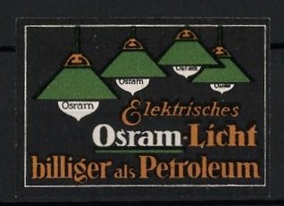 Reklamemarke osram licht - reklamemarke, osram-licht