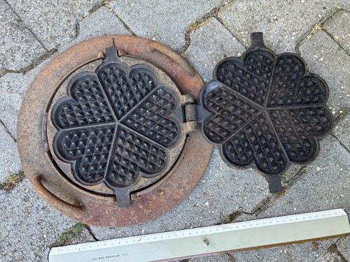 Antikes waffeleisen gusseisen - antikes,