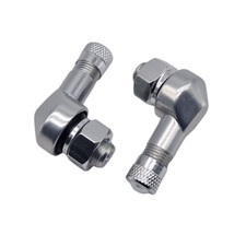2x Motorrad Alu Winkelventil
