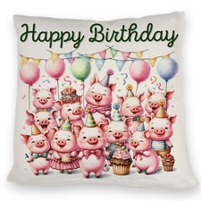 Schweine party kissen mit - party,