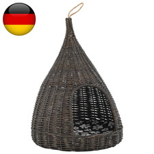 Katzenhaus Mit Kissen Grau