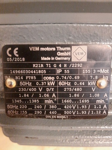 Vem motor k21r - vem, 71
