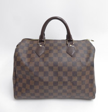 Original Louis Vuitton Damier Ebene Speedy 30 Handtasche F#47630