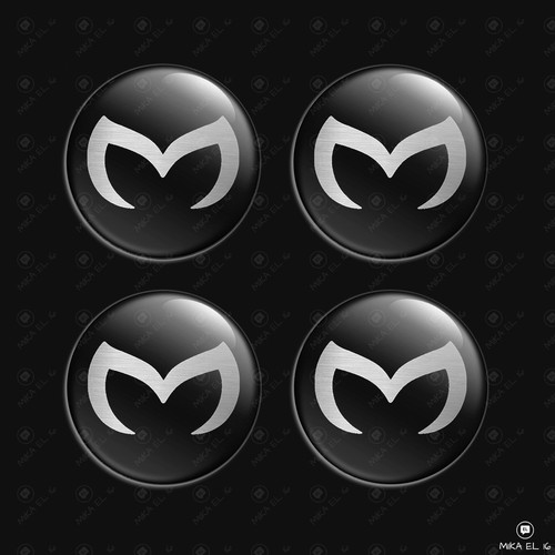 Mazda radnabenkappen aufkleber - mazda,