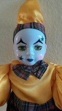  Puppe Harlekin Clown Pierrot