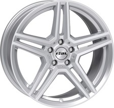 4x Alufelgen RIAL M10 polar-silber 8,5x18 ET34.5 LK5 112 18 Zoll Felgen Alu