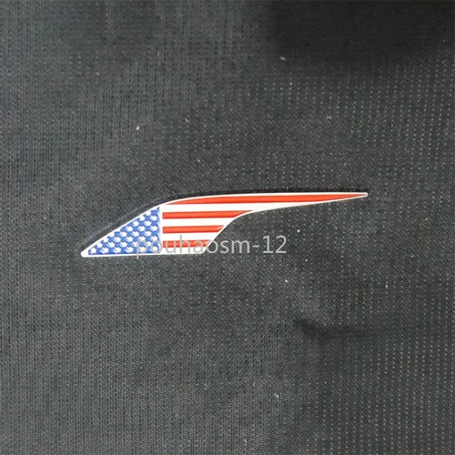 Silver left usa flag chrome - flag,