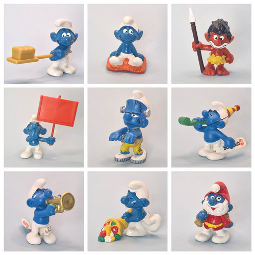 Vintage schlumpf figuren - schlumpf,