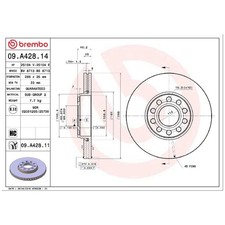2x Bremsscheibe vorne für VW