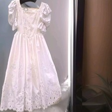 Damen Brautkleid Vintage gut erhalten Gr.38, bestickt, Perlen weiß 1988