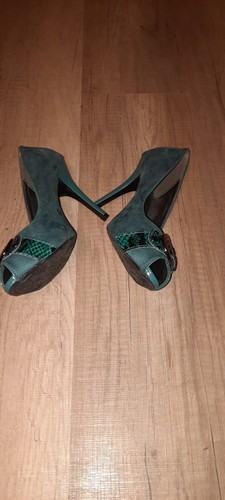 Dark blue peeptoes heels zu - dark,