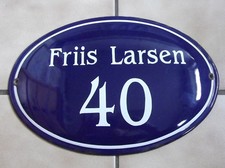 SCHÖNES ALTES EMAILSCHILD AUS