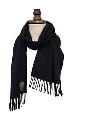 Lufthansa Uniform, Teil Ca. 170 × 25 cm Herrenschal aus Kashmir und Wolle Blau