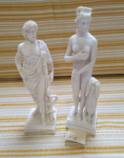 Alabaster Figuren griechische Mytologie, Gott Asklepius u. Göttin Aphrodite (X1)