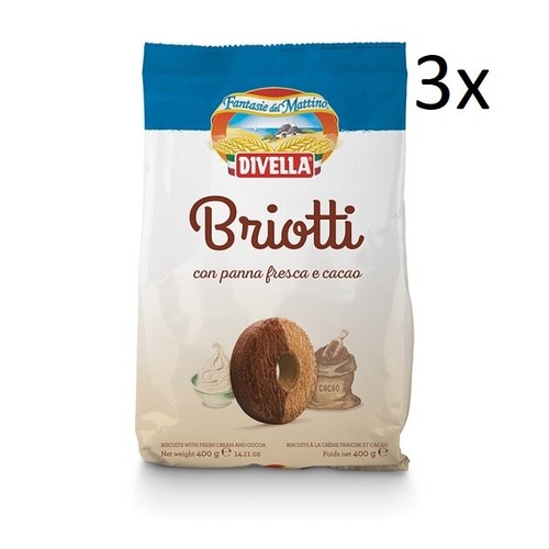 Divella briotti shortbread - 3x,