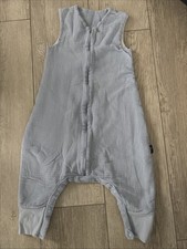 Alvi 4-Season Mull Schlafsack mit Füßen Gr. 100 hellblau TOG 2,0 guter Zustand