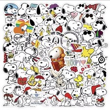50 Snoopy Peanuts Sticker Aufkleber 90er Vintage Sammler Abziehbilder Handy