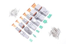 DT DEUTSCH Wasserdicht Stecker Set 2/3/4/6/8/12-Polig Steckverbinder KFZ 0,5-2mm