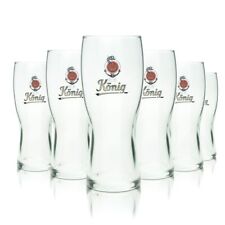 6x König Pilsener Bierglas
