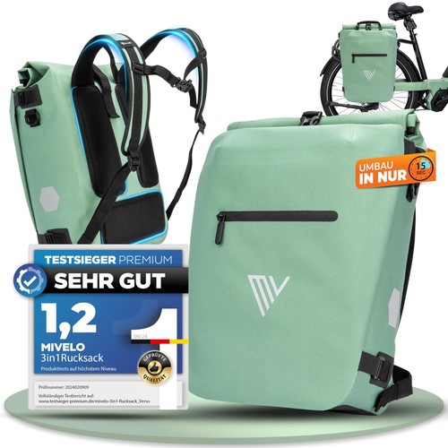 3in1 bike pannier for carrier - bike,