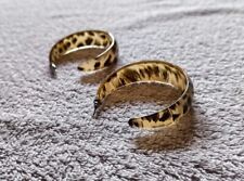 Hübsches Paar Ohranhänger Ohrringe Ohranstecker Kunststoff Beige Transparent