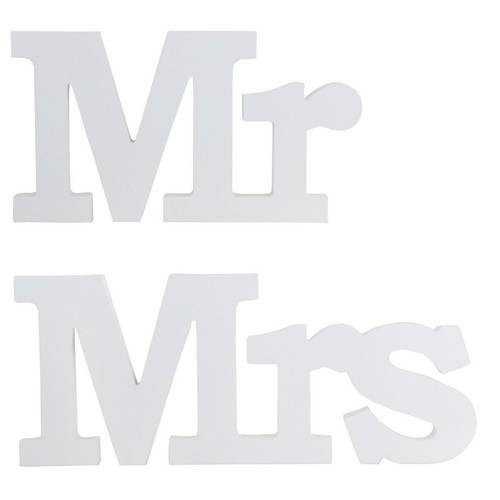 Deko schriftzug mrs - deko, mr