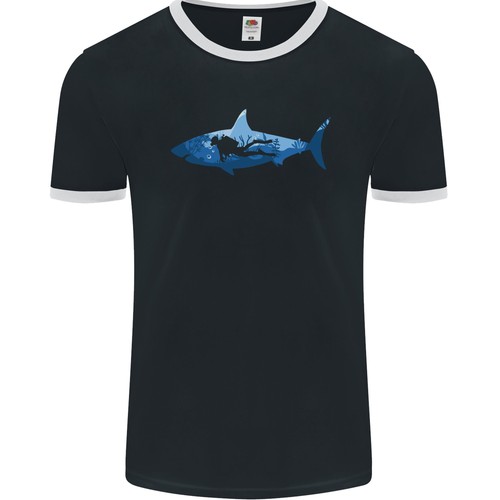 Great white shark taucher - great,