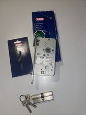 ABUS ES PZ2 L G Einsteckschloss Wohnungstüren Li + Schliesszylinder + Schrauben