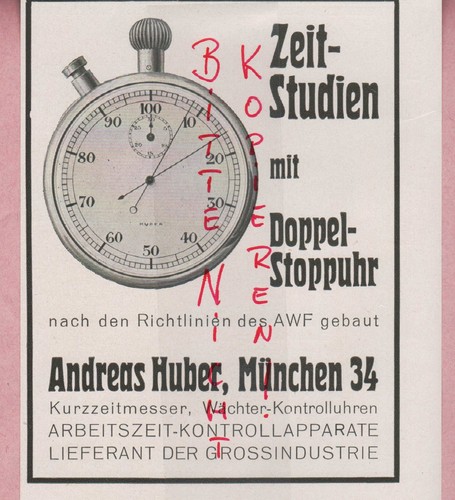 München werbung 1929 - werbung,