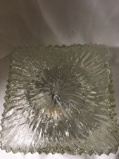 Vintage Retro Wandlampe Deckenlampe Deckenleuchte Glas 70er Jahre quadratisch