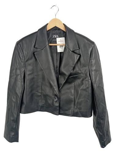 Zara damen kunstleder blazer - damen,