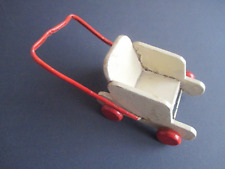 DDR, alter originaler und kleiner Puppenwagen, Holz, ganz frühe DDR, sehr selten