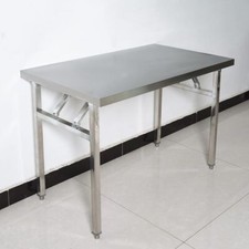 120*60 CM Edelstahl Klappbar Arbeitstisch Edelstahltisch Küchentisch Gastronomie
