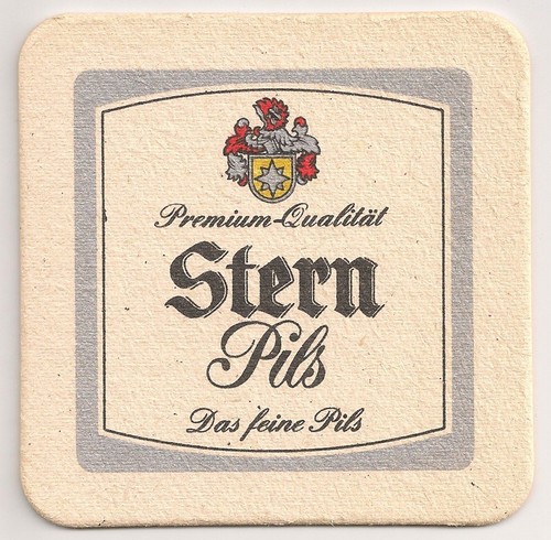 Stern pils alter bierdeckel - stern,