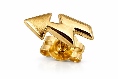 Herrenohrring gold 585 - gold,