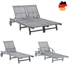 Sonnenliege Massivholz Akazie